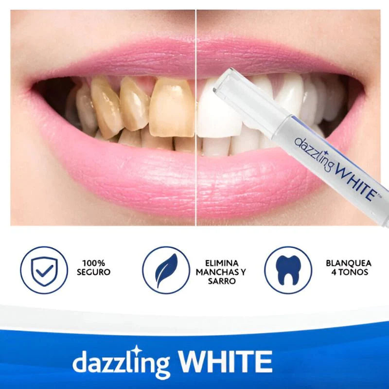 Nunca más sentiras verguenzas por sonreir - Dazzling White lapiz blanqueador dental 🦷