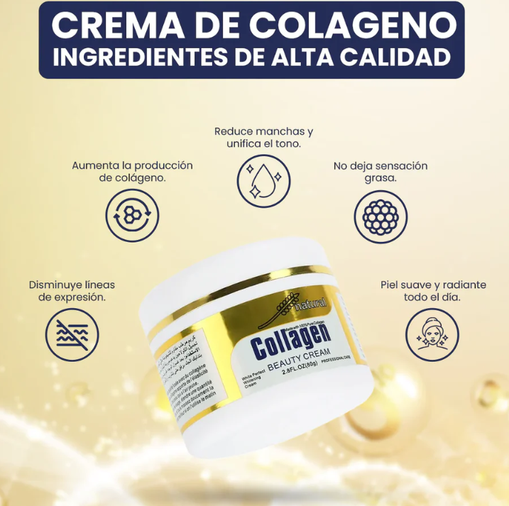 Crema Blanqueadora Con Colágeno Te Piel Radiante y Joven En Solo Días 🤍✨
